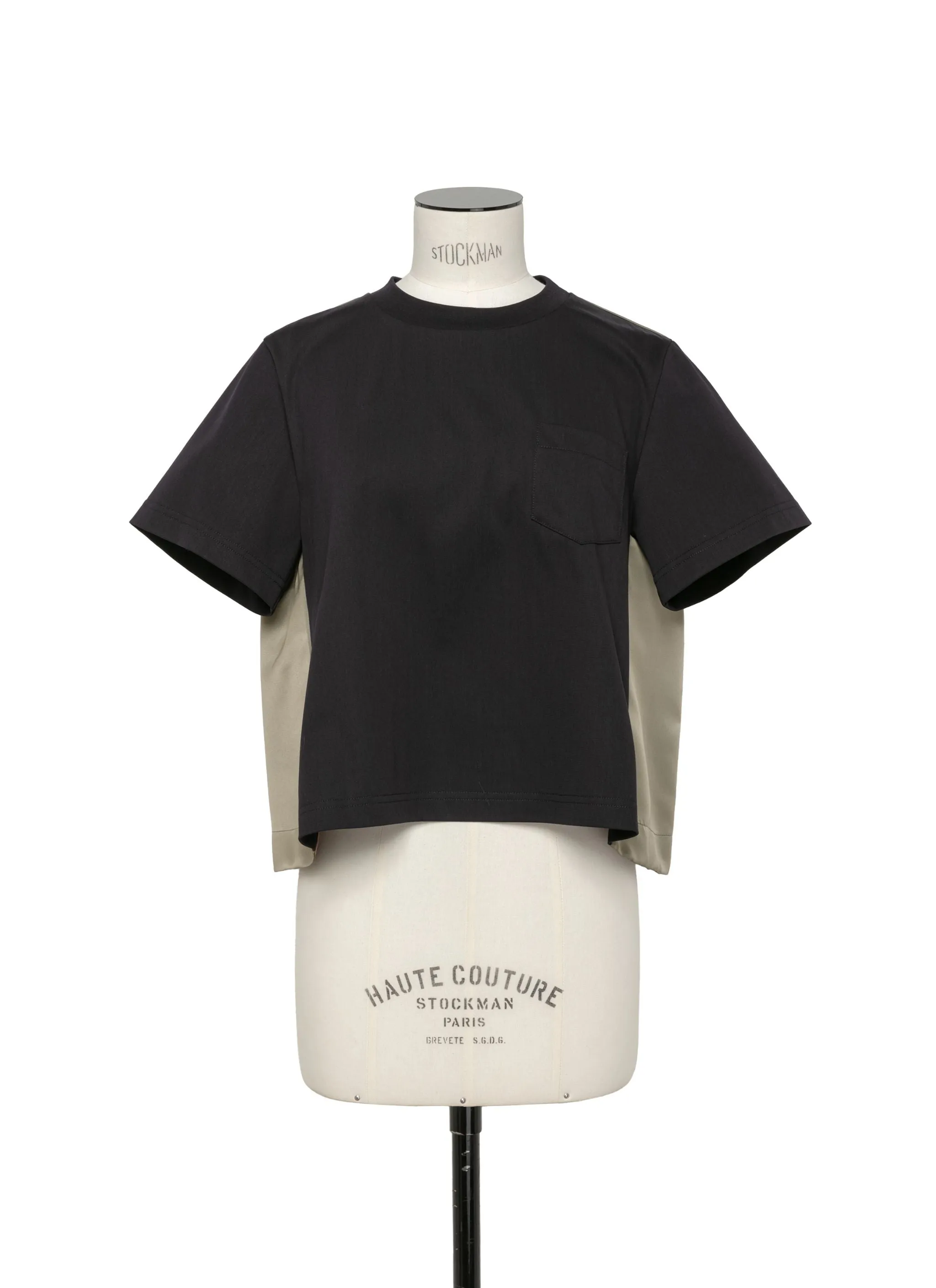 Nylon Twill Mix Cotton Jersey T-Shirt sold by Sacai product image thumbnail 2
