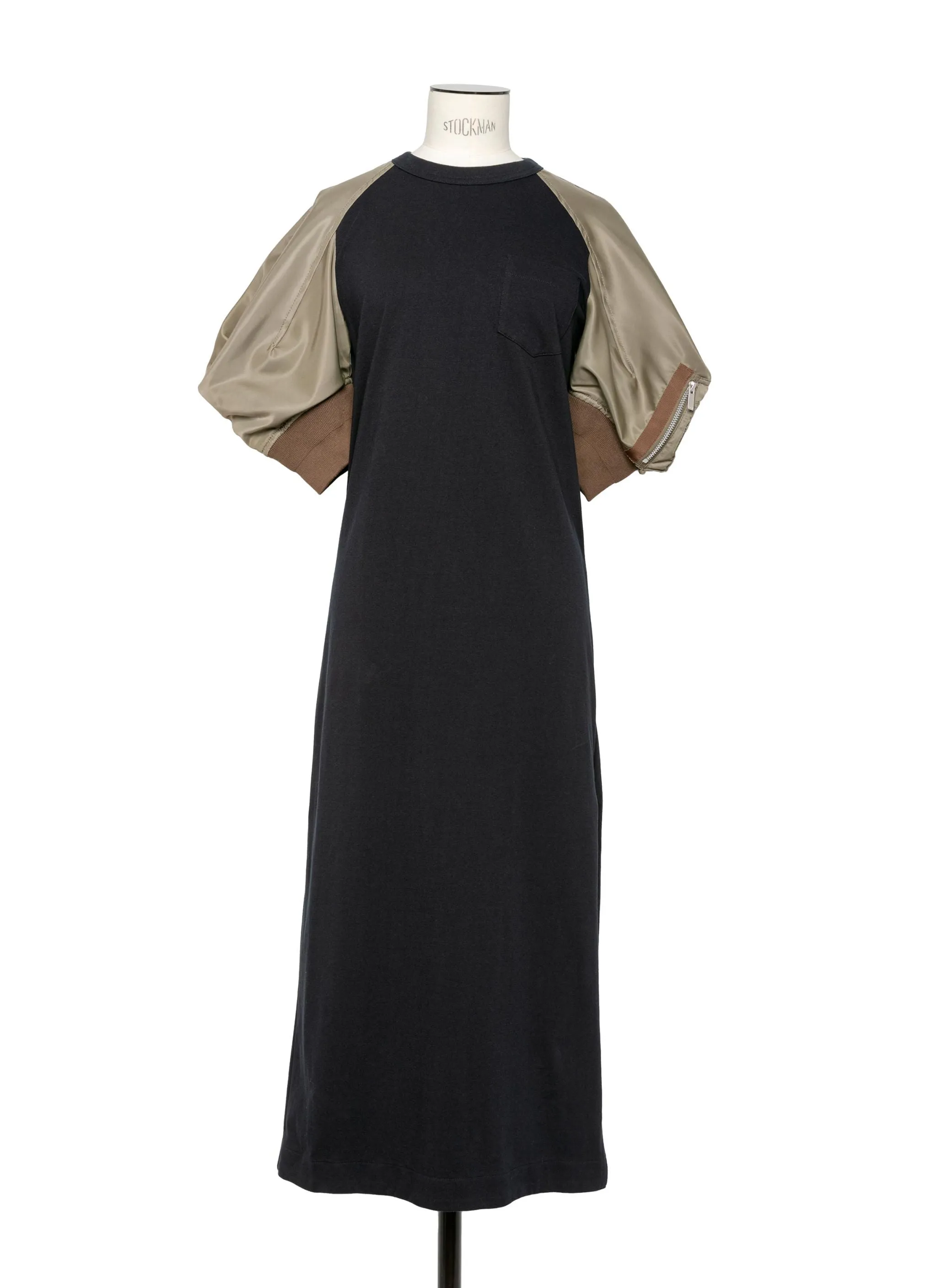 Nylon Twill Mix Cotton Jersey Dress sold by Sacai product image thumbnail 2