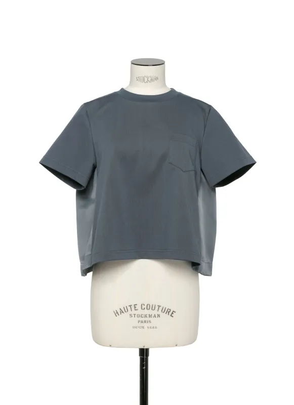 Nylon Twill Mix Cotton Jersey T-Shirt sold by Sacai