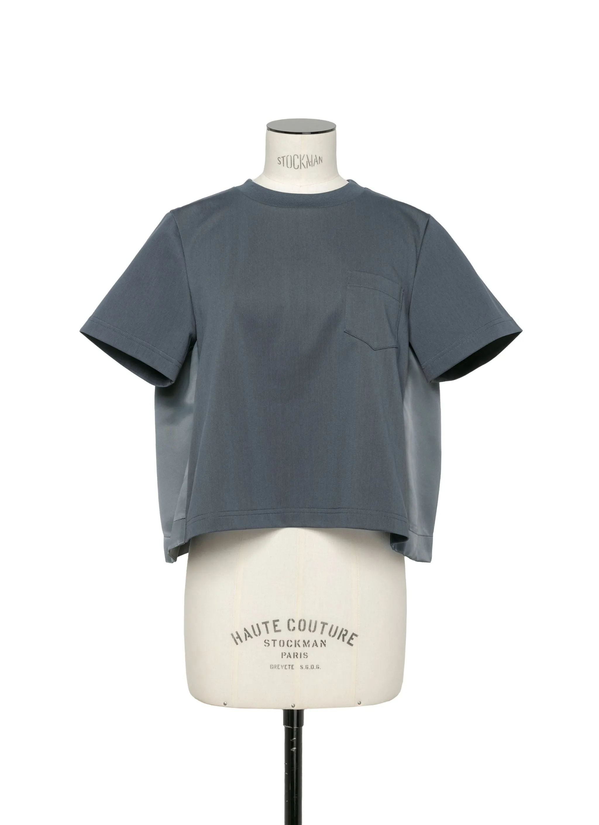 Nylon Twill Mix Cotton Jersey T-Shirt sold by Sacai