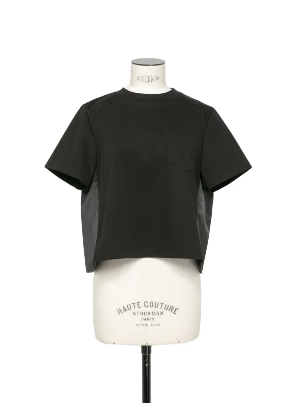 Nylon Twill Mix Cotton Jersey T-Shirt sold by Sacai