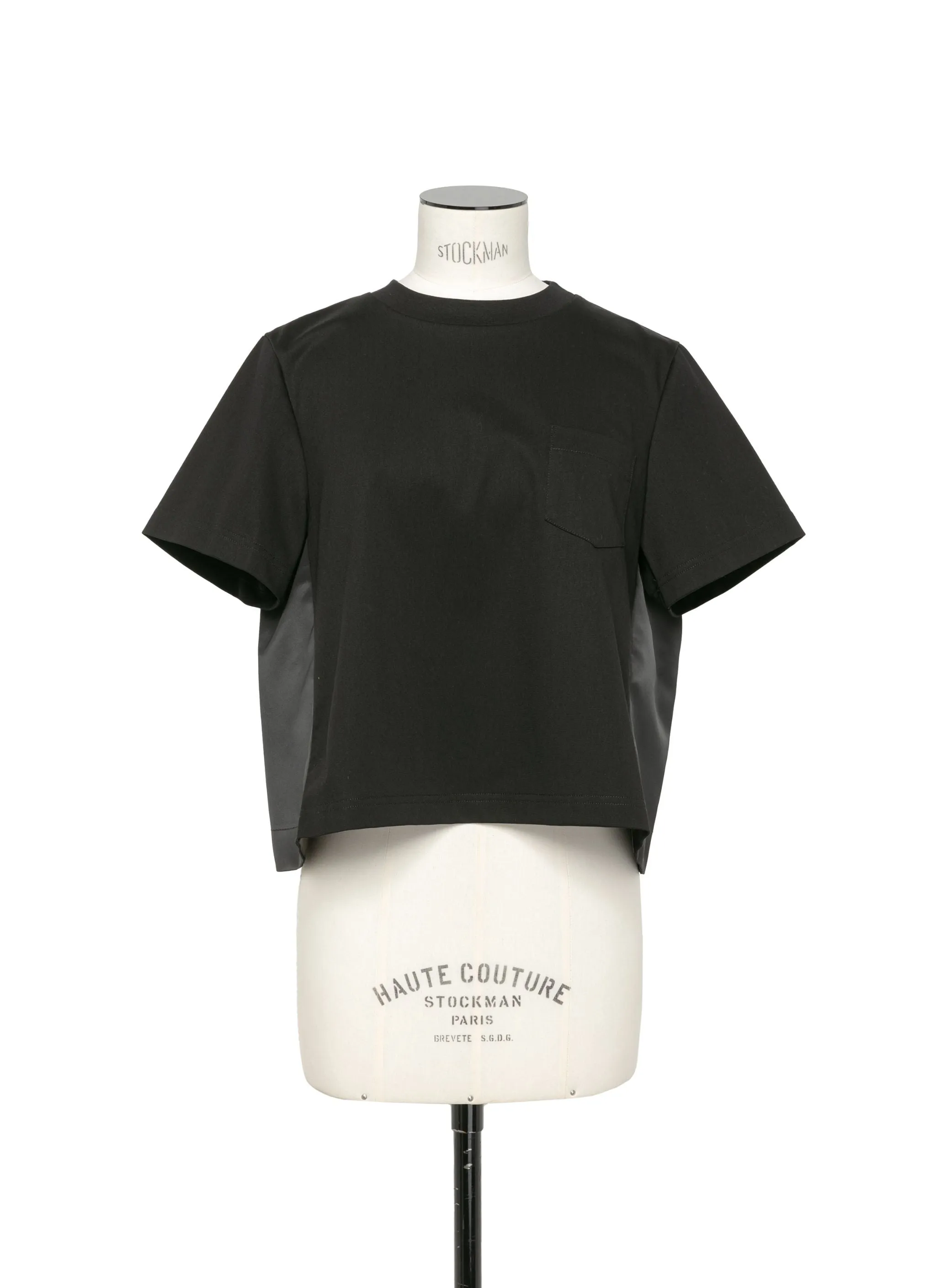 Nylon Twill Mix Cotton Jersey T-Shirt sold by Sacai