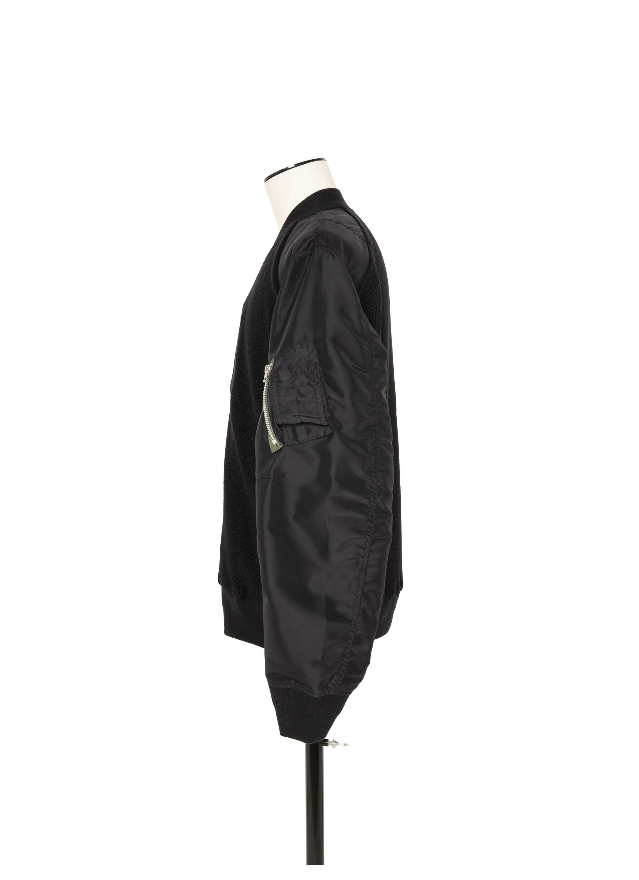 Nylon Twill x Knit Blouson sold by Sacai product image thumbnail 3