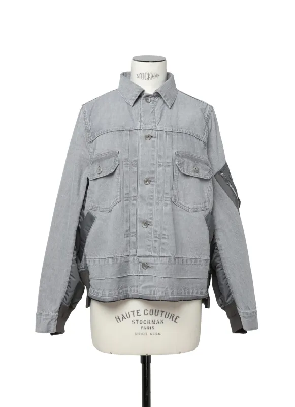 Denim x Nylon Twill Jacket sold by Sacai