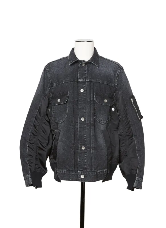 Denim x Nylon Twill Jacket sold by Sacai