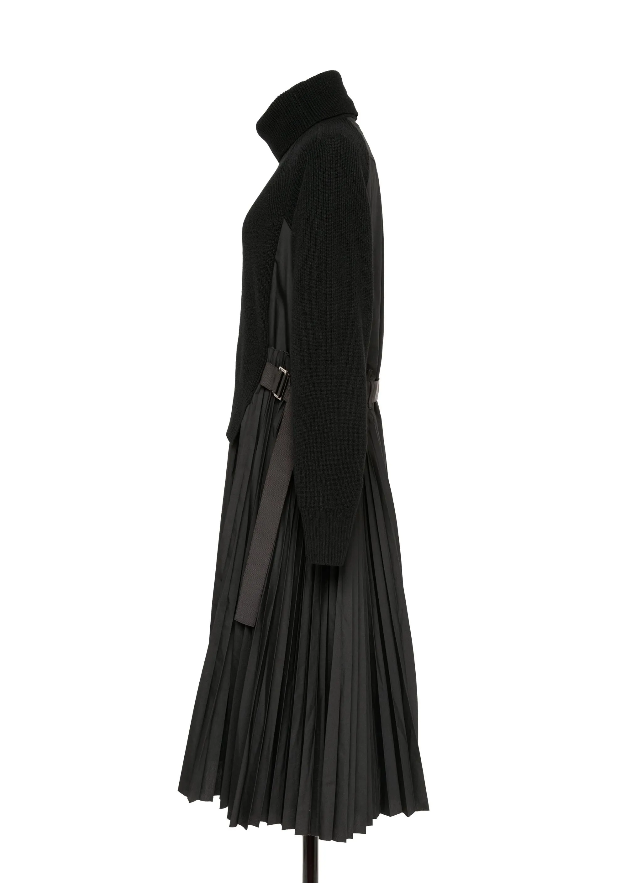 Wool Knit x Cotton Poplin Dress sold by Sacai product image thumbnail 2