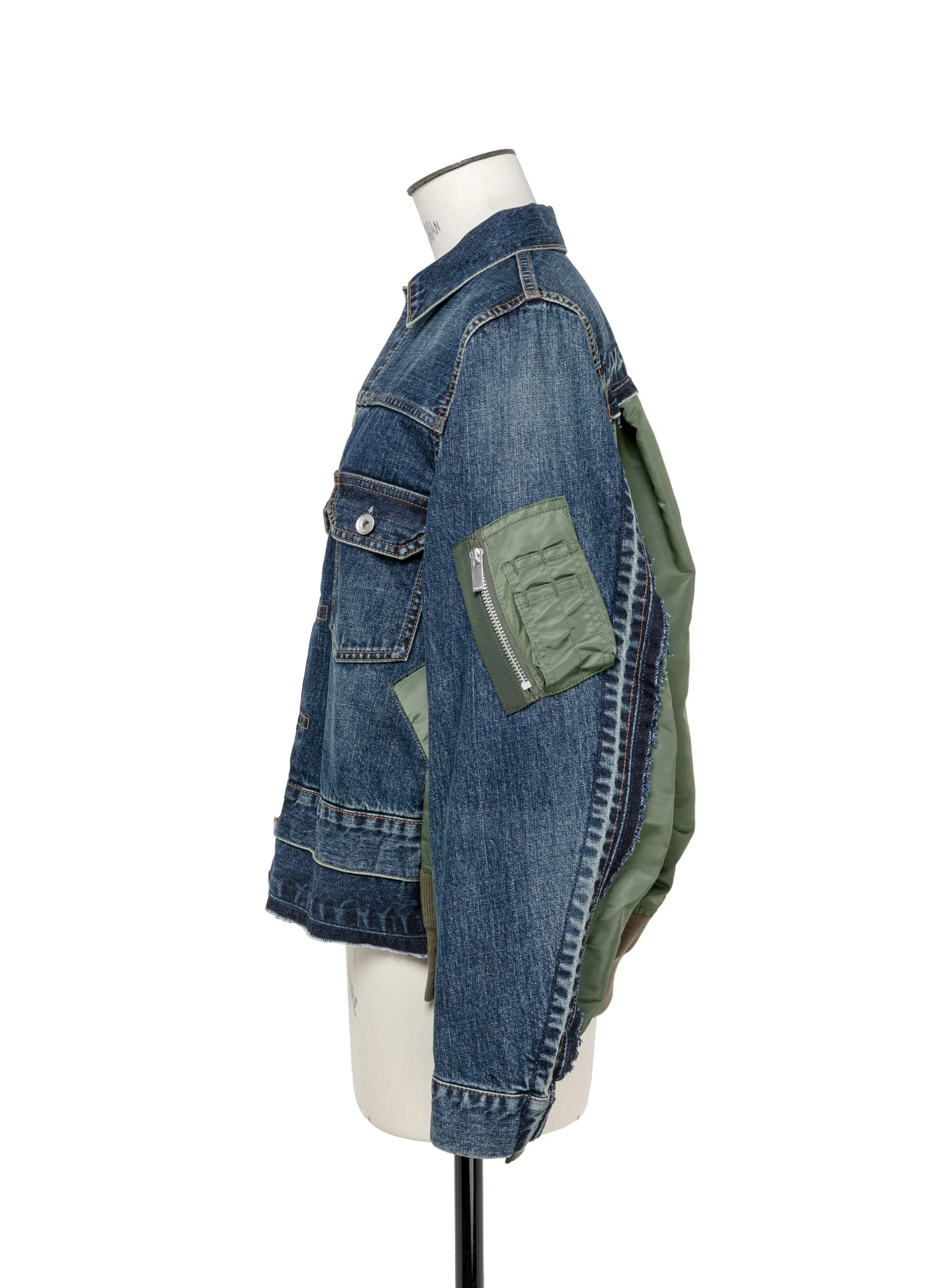 Denim x Nylon Twill Jacket sold by Sacai product image thumbnail 2