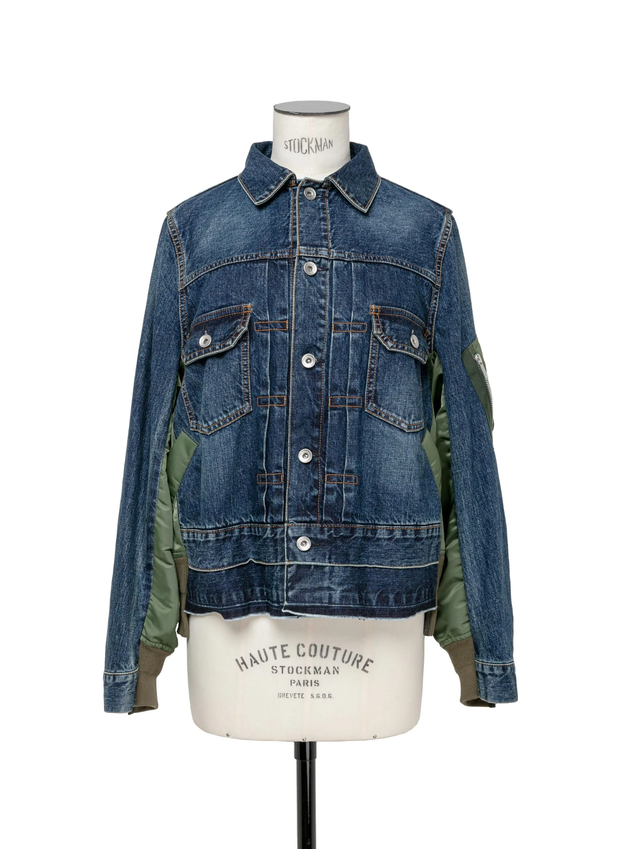 Denim x Nylon Twill Jacket sold by Sacai