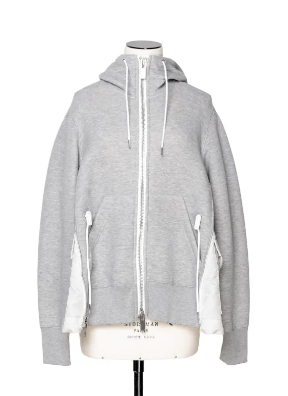 Sponge Sweat x Nylon Twill Hoodie sold by Sacai