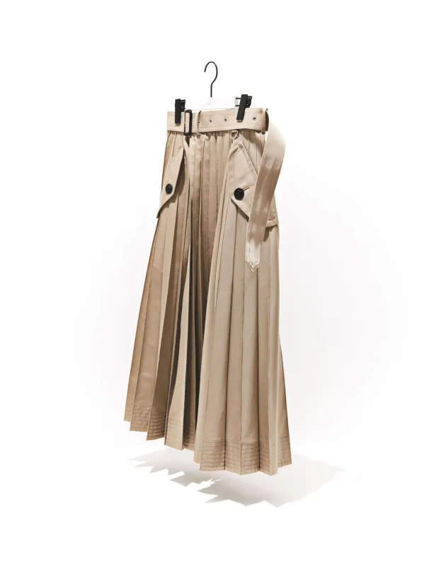 Cotton Gabardine Skirt made by Sacai