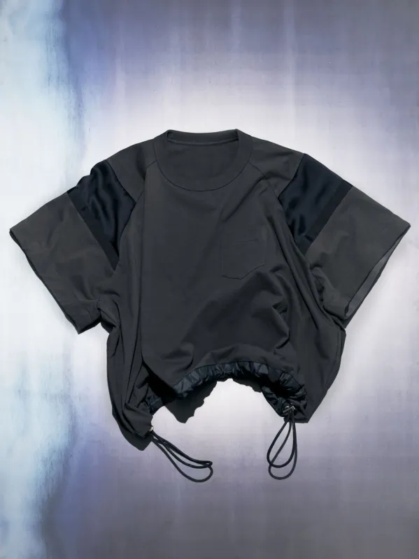 Satin x Cotton Jersey T-Shirt sold by Sacai