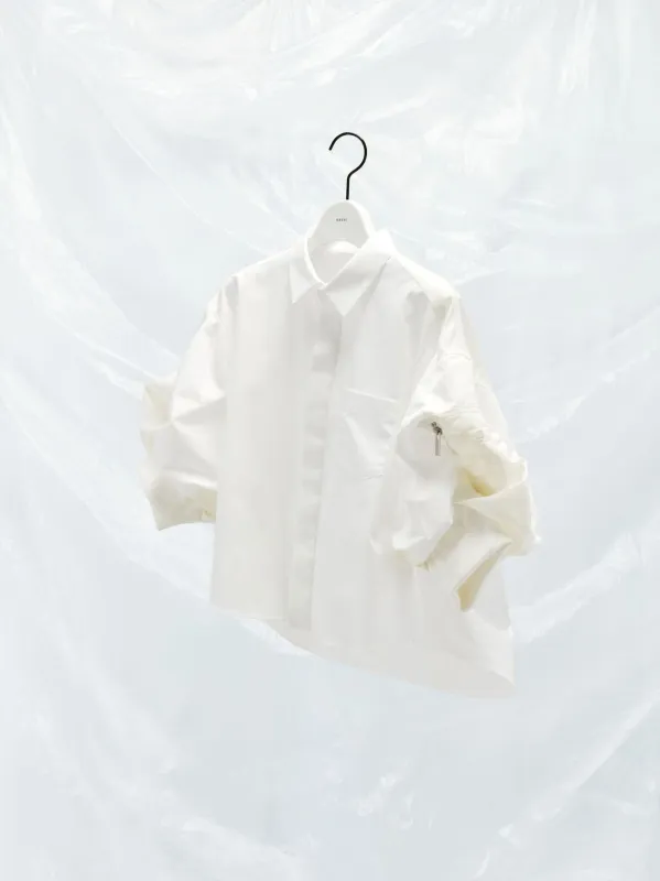 Cotton Poplin x Nylon Twill Shirt sold by Sacai