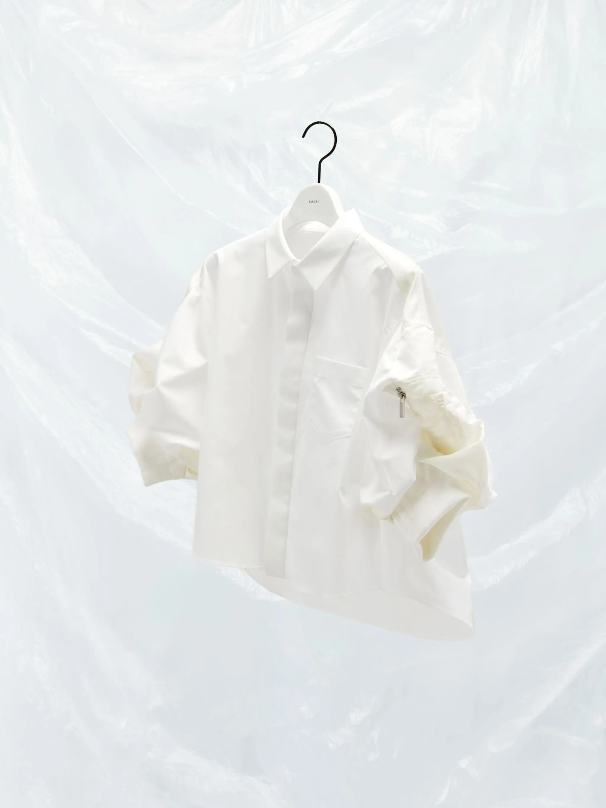 Cotton Poplin x Nylon Twill Shirt sold by Sacai