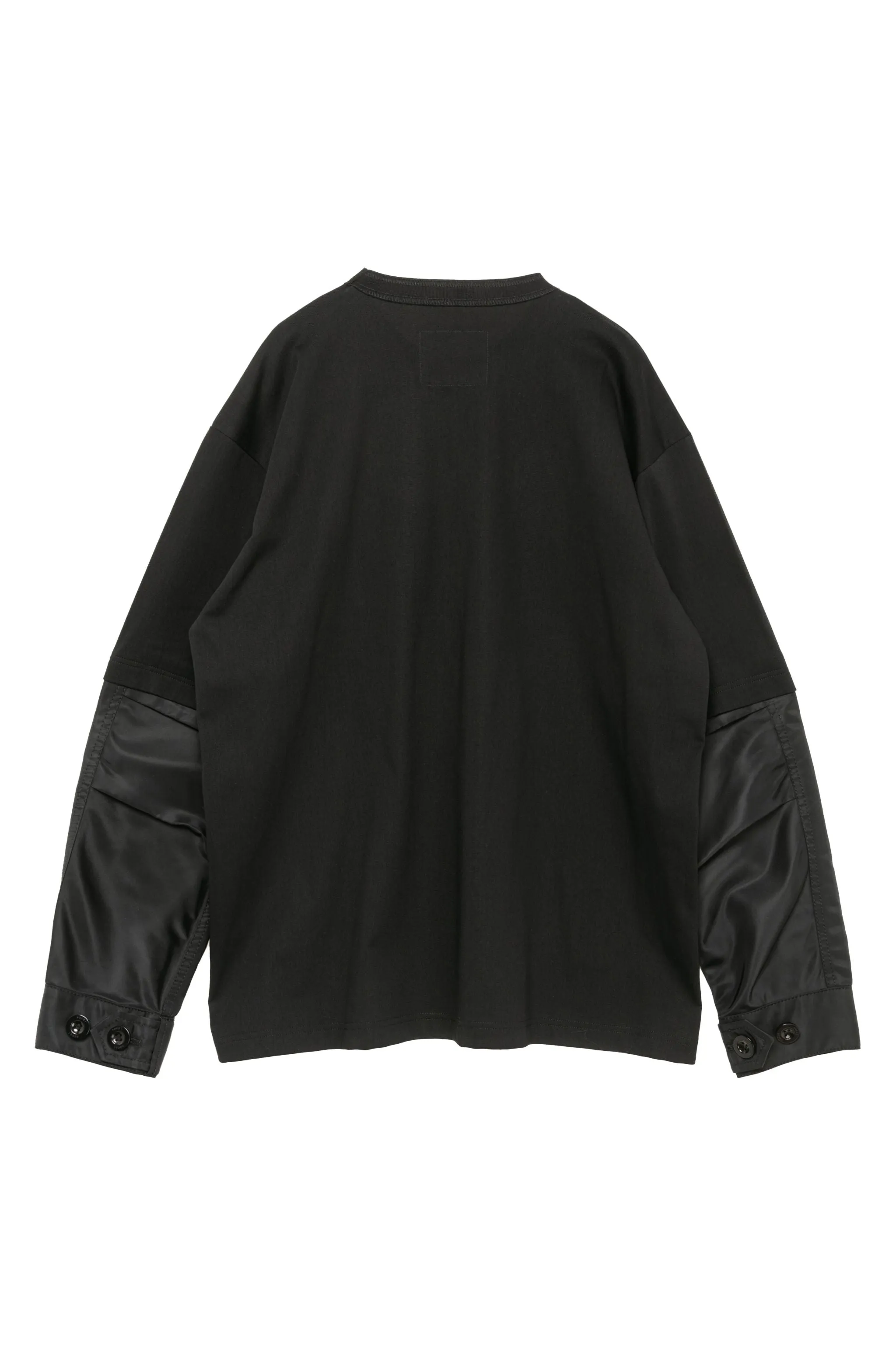 Nylon Twill x Cotton Jersey L/S T-Shirt sold by Sacai product image thumbnail 3