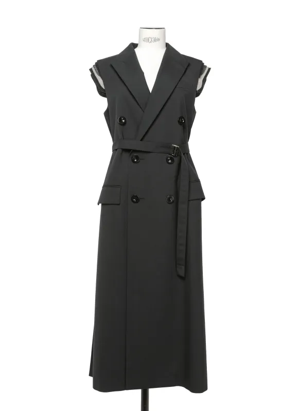 Suiting Long Vest made by Sacai