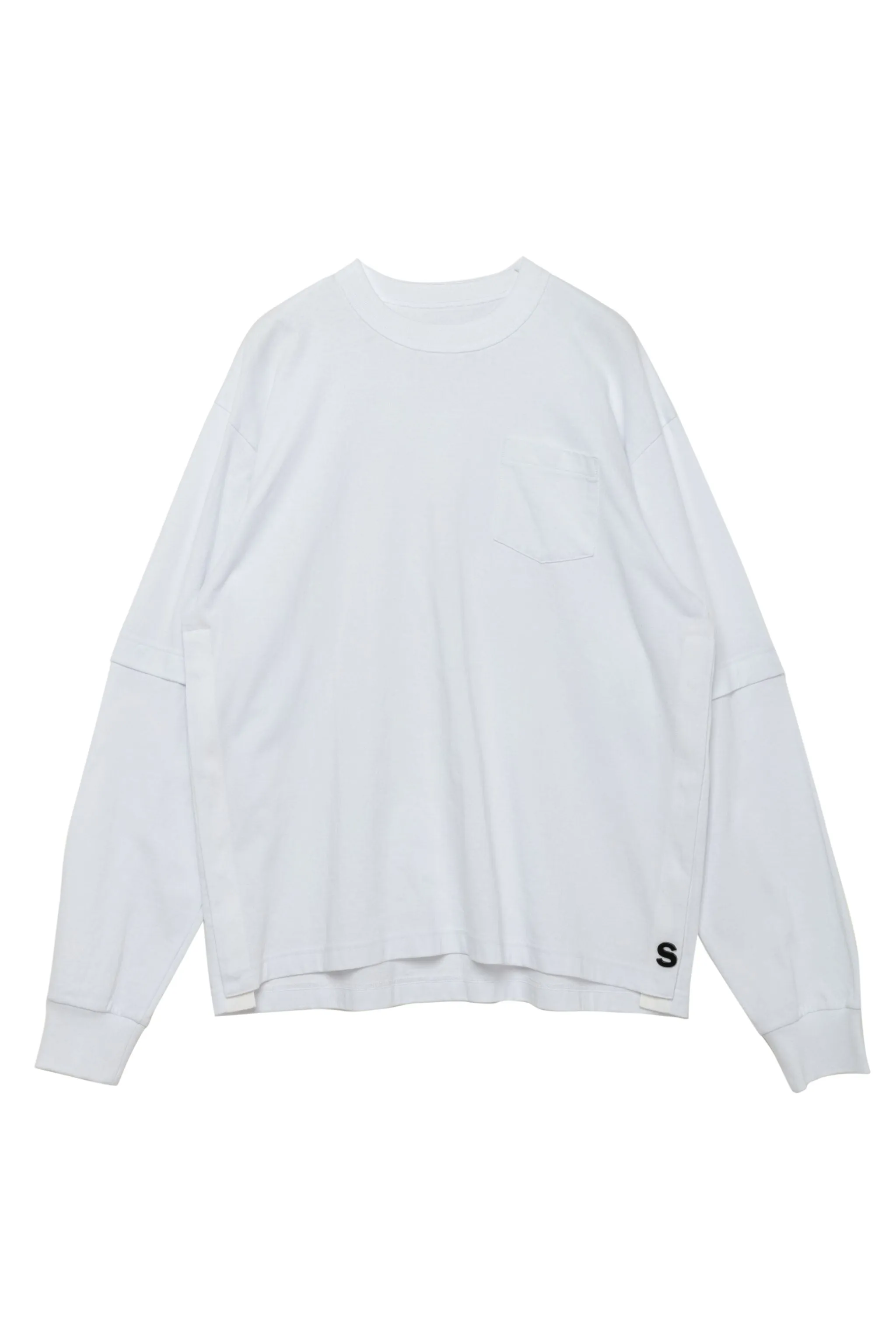 s Cotton Jersey L/S T-Shirt sold by Sacai