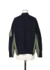 Wool Knit x Nylon Twill Cardigan sold by Sacai