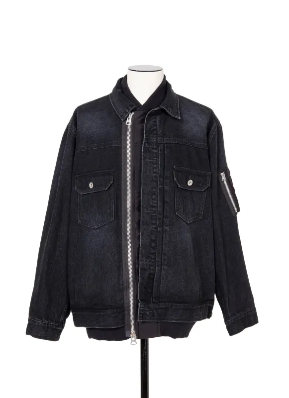 Denim x Nylon Twill Jacket sold by Sacai
