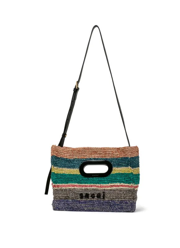 Raffia New Shopper Bag Small / Multi made by Sacai