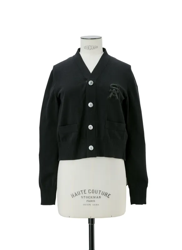 Emblem Knit Cardigan sold by Sacai