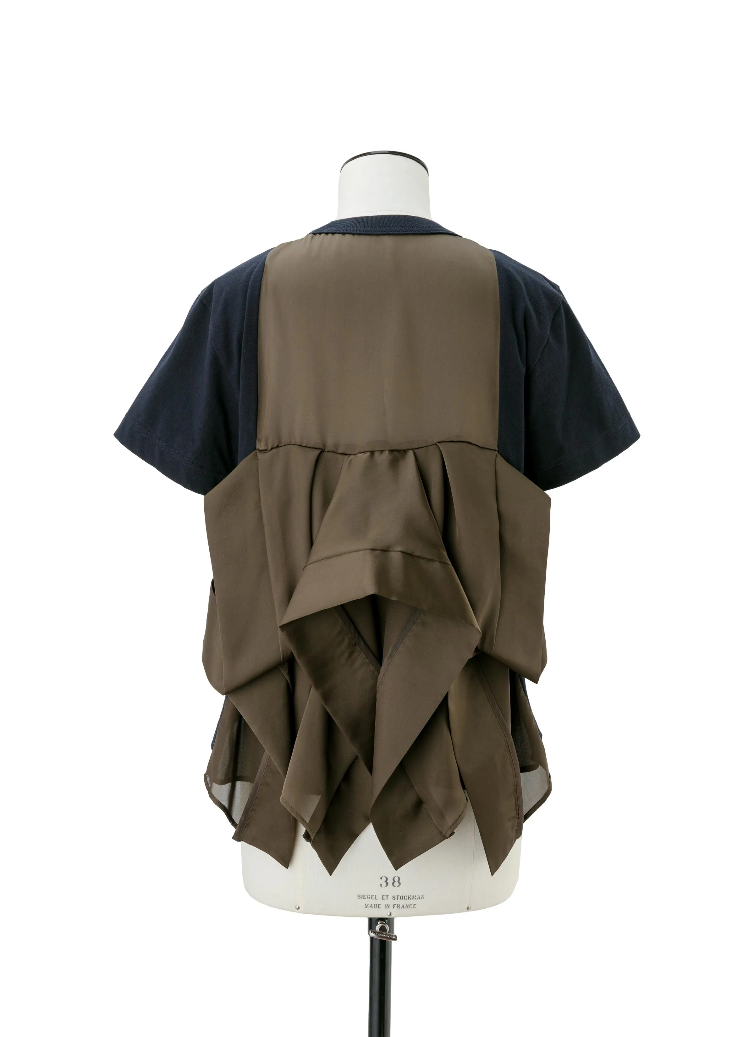 Satin x Cotton Jersey T-Shirt sold by Sacai product image thumbnail 3