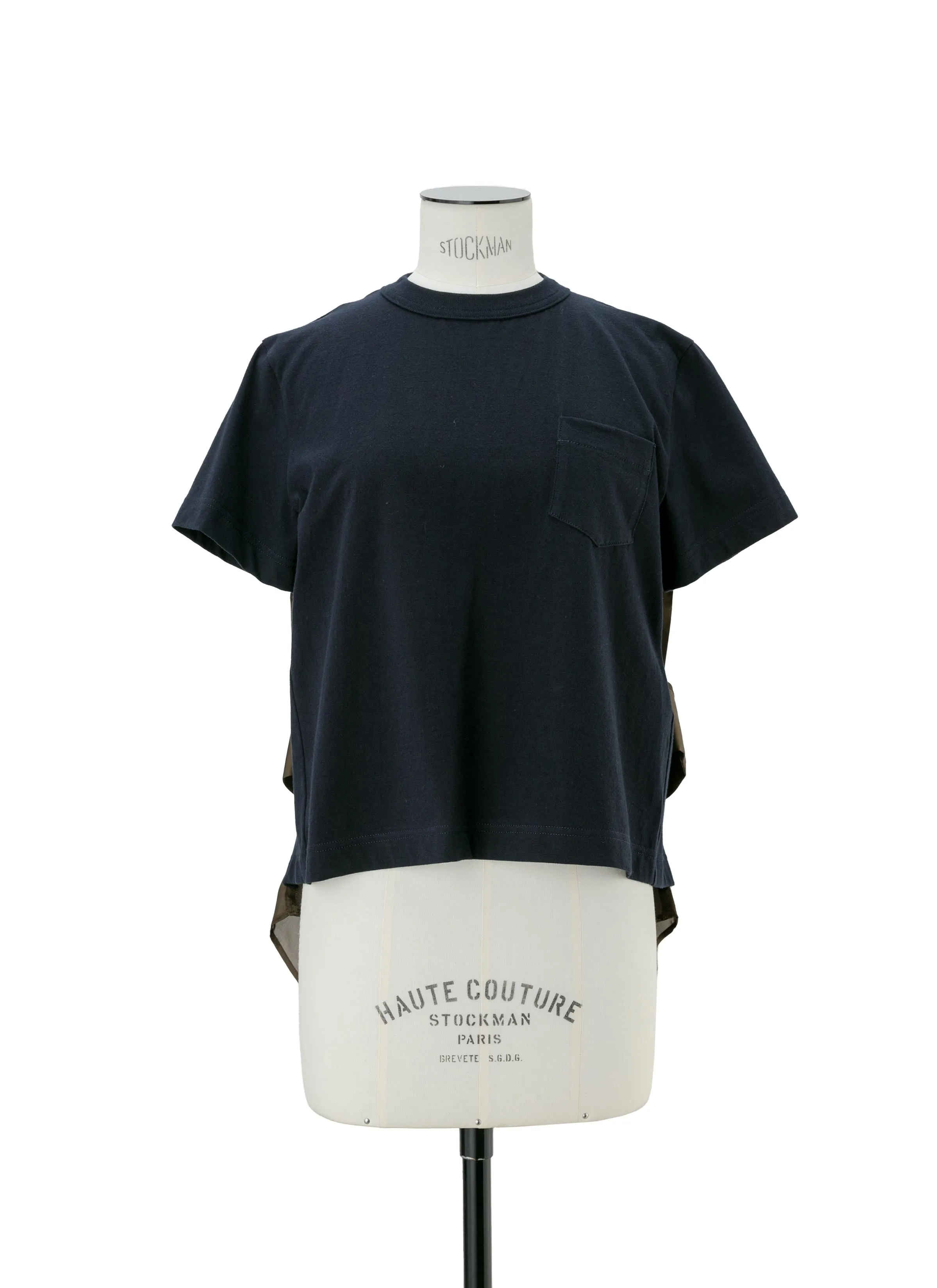 Satin x Cotton Jersey T-Shirt sold by Sacai