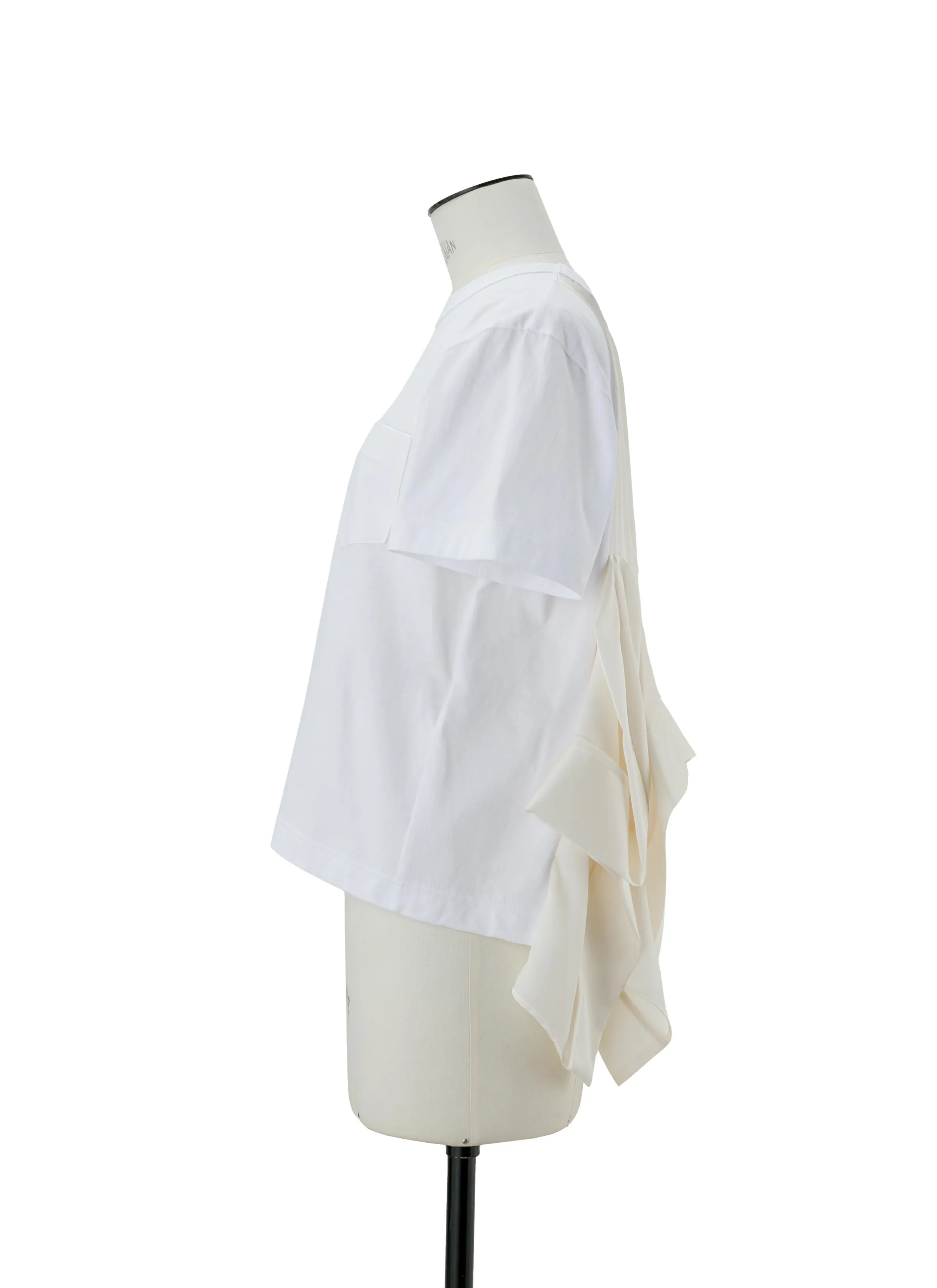 Satin x Cotton Jersey T-Shirt sold by Sacai product image thumbnail 3