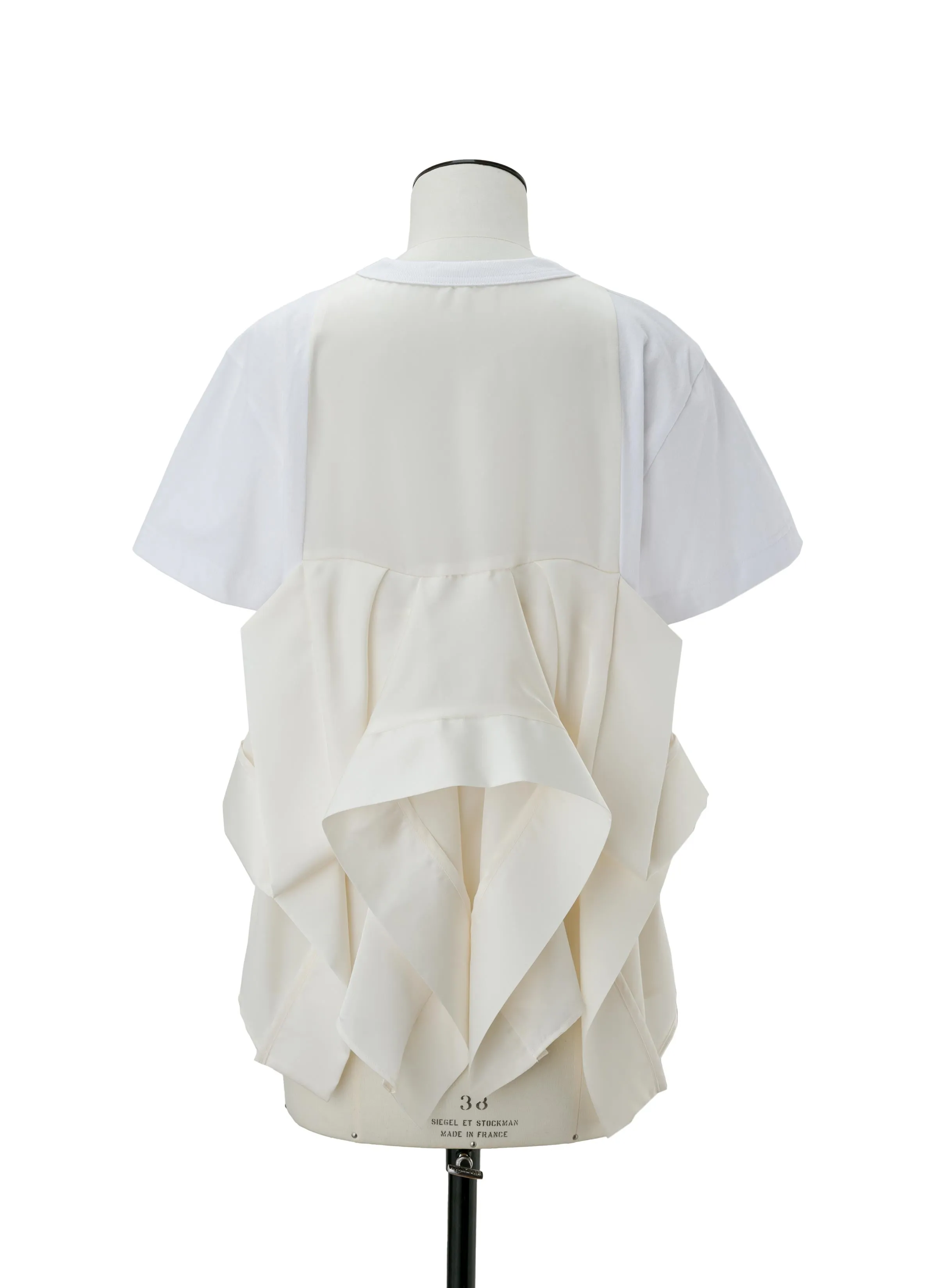 Satin x Cotton Jersey T-Shirt sold by Sacai product image thumbnail 4