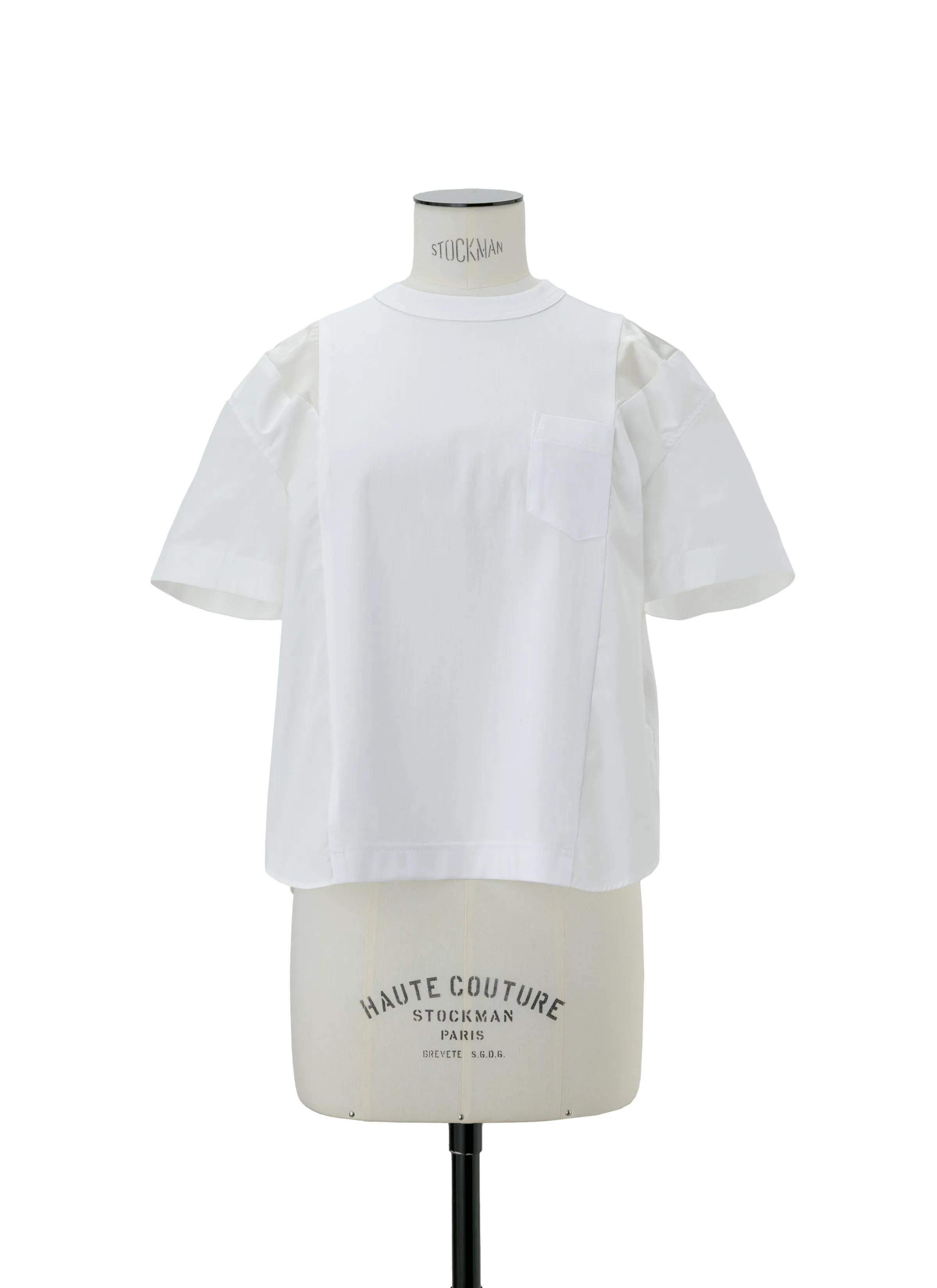 Poplin x Cotton Jersey T-Shirt sold by Sacai