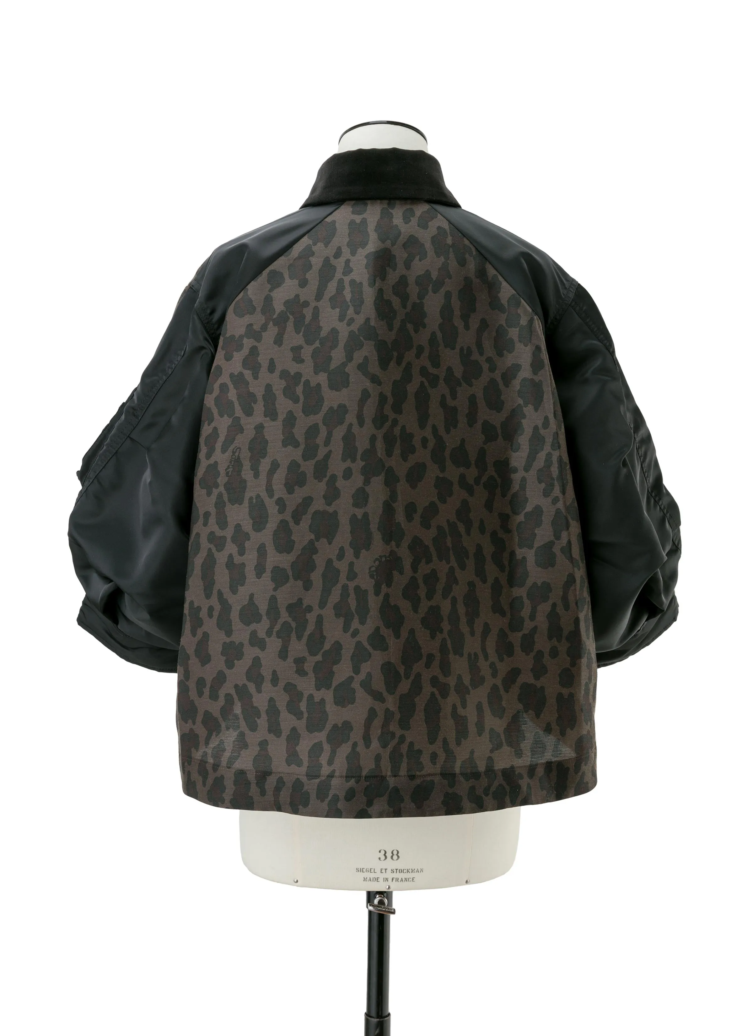 Leopard Print x Nylon Twill Jacket sold by Sacai product image thumbnail 4