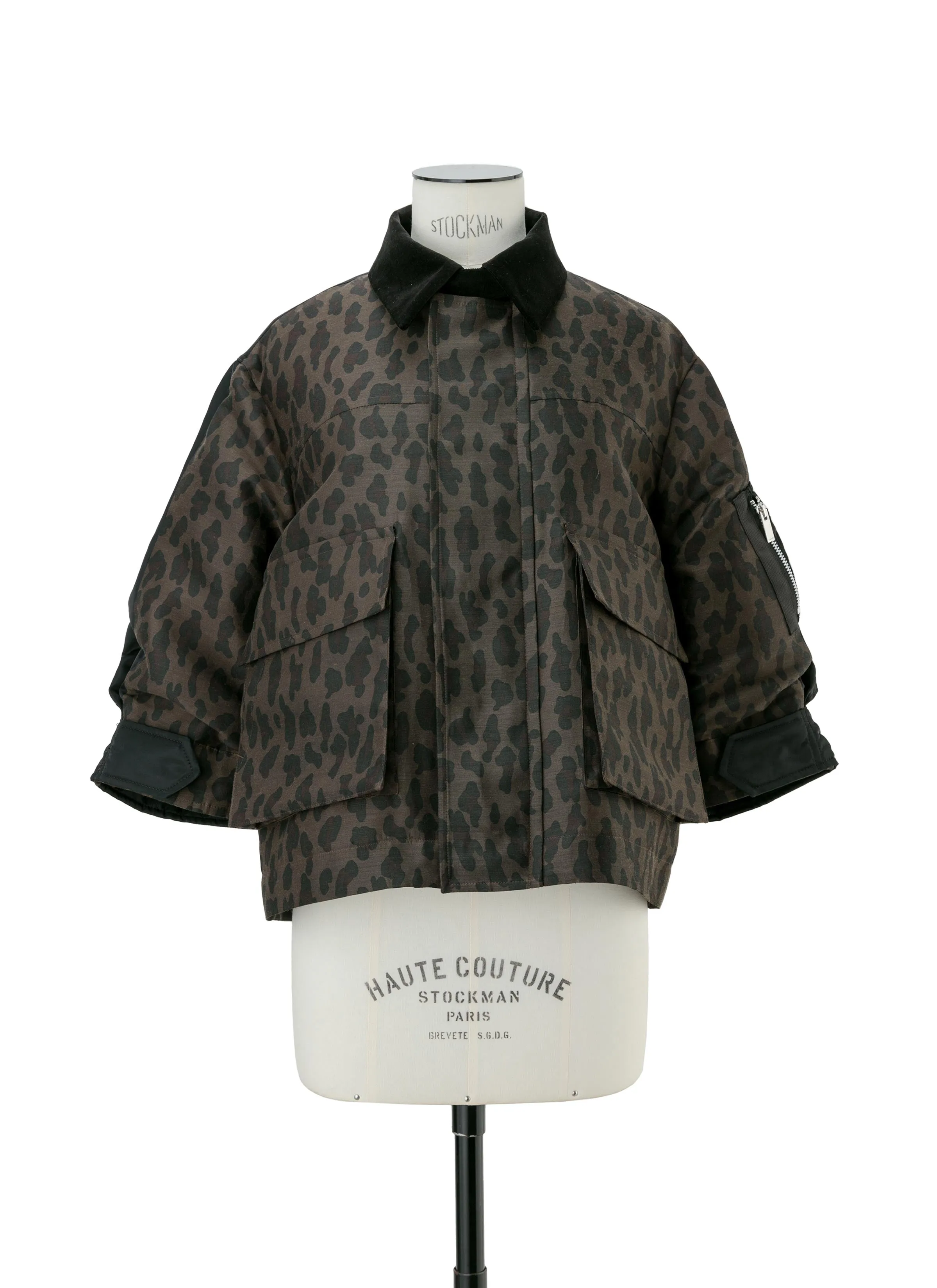 Leopard Print x Nylon Twill Jacket sold by Sacai product image thumbnail 2