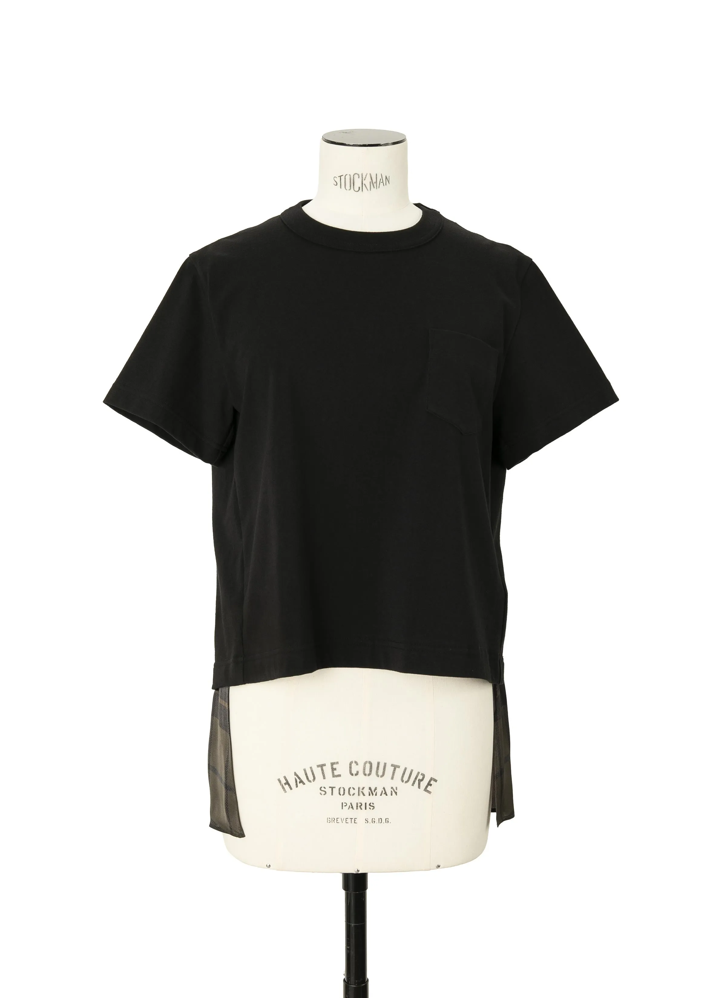 Plaid Print x Cotton Jersey T-Shirt sold by Sacai product image thumbnail 2