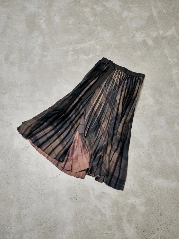 Plaid Print Skirt made by Sacai