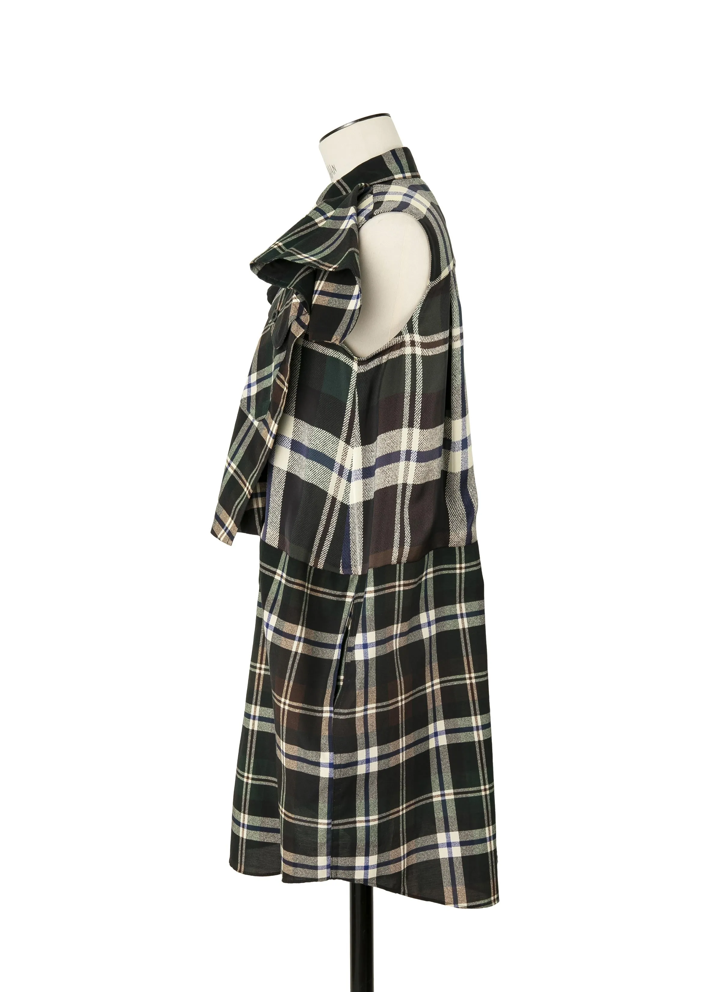 Plaid Print Dress sold by Sacai product image thumbnail 3