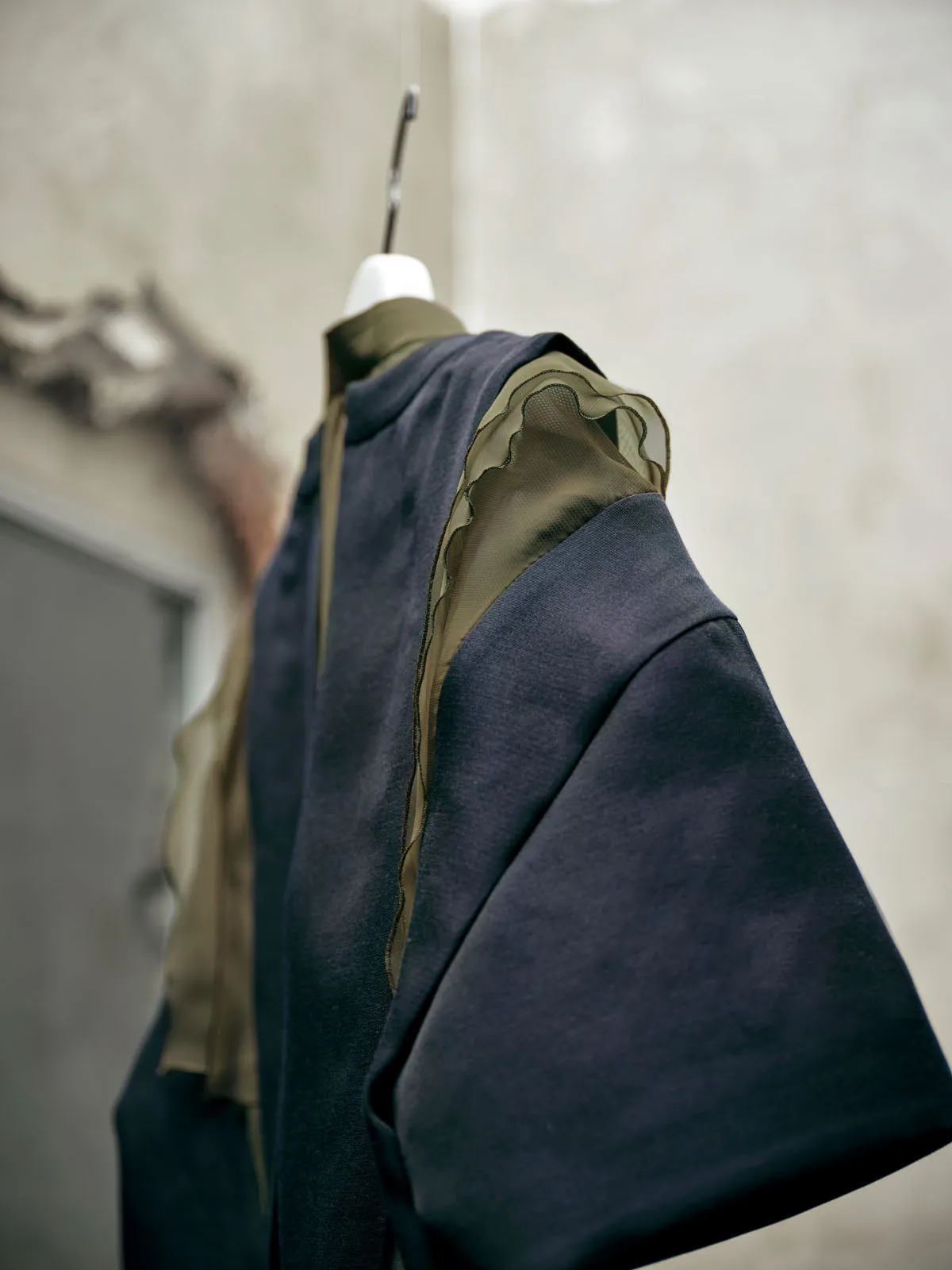 Double-Faced Silk Cotton Pullover sold by Sacai product image thumbnail 5