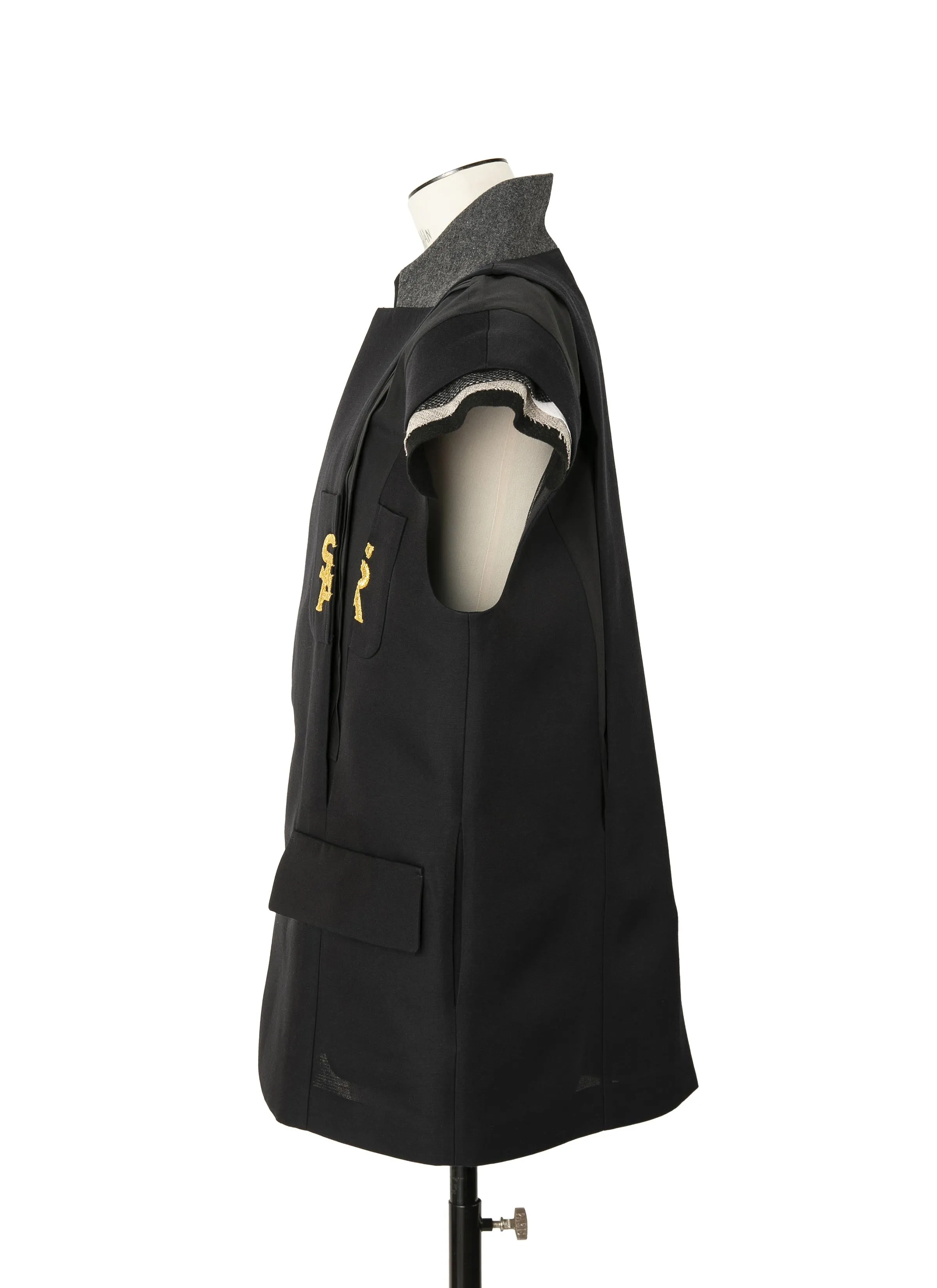 Emblem Double-Faced Silk Cotton Jacket sold by Sacai product image thumbnail 3