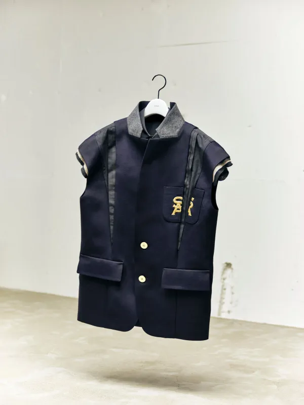 Emblem Double-Faced Silk Cotton Jacket sold by Sacai
