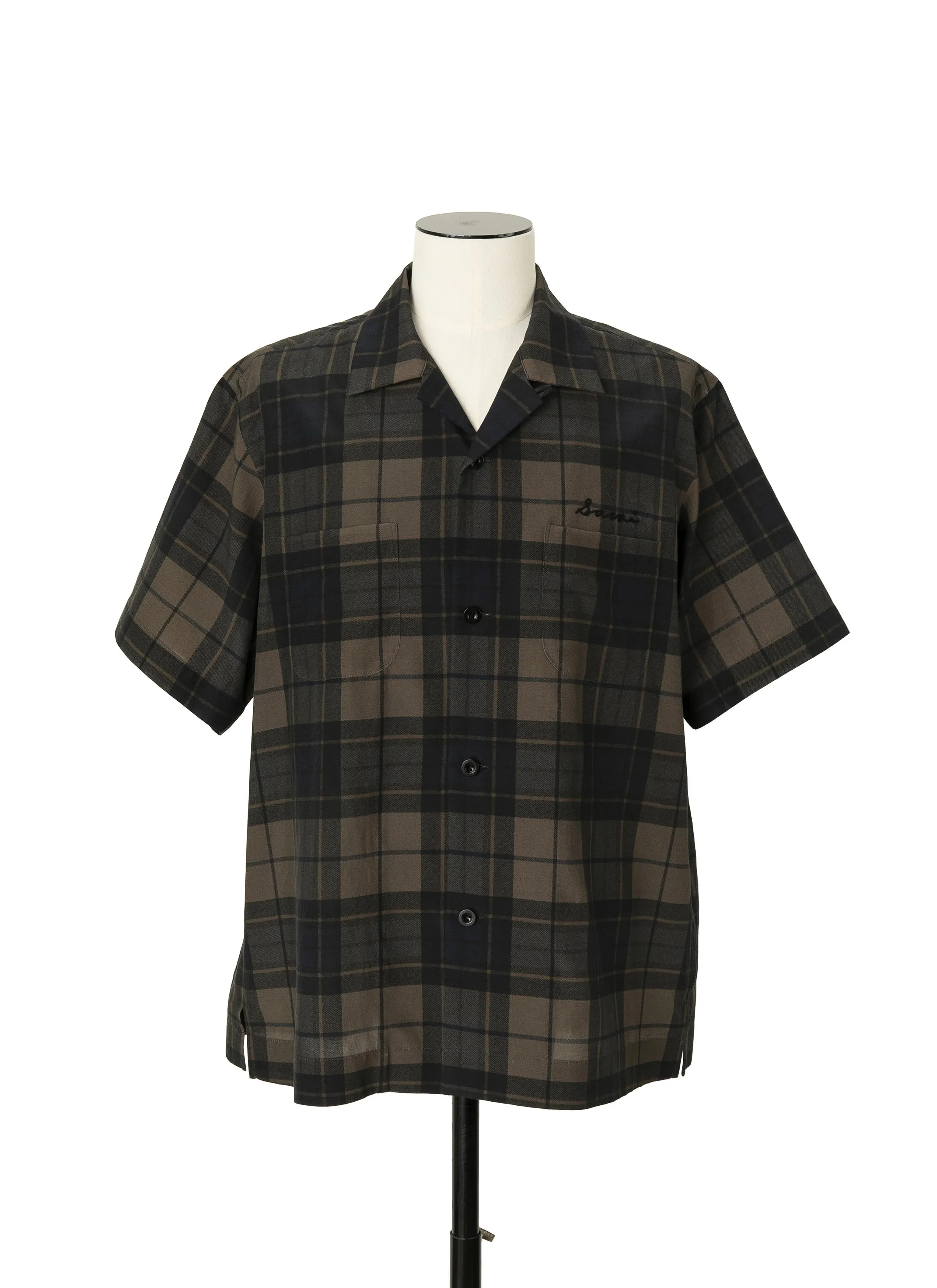 Plaid Print Shirt sold by Sacai