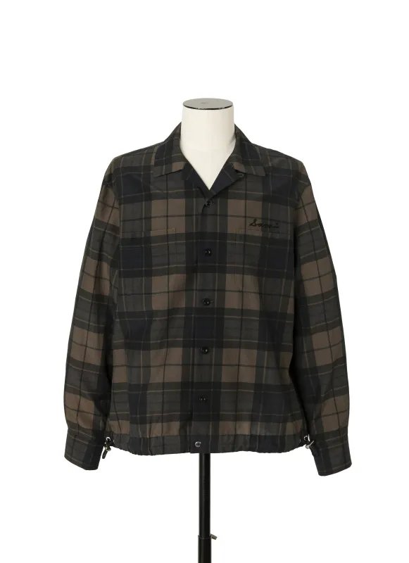 Plaid Print Shirt made by Sacai