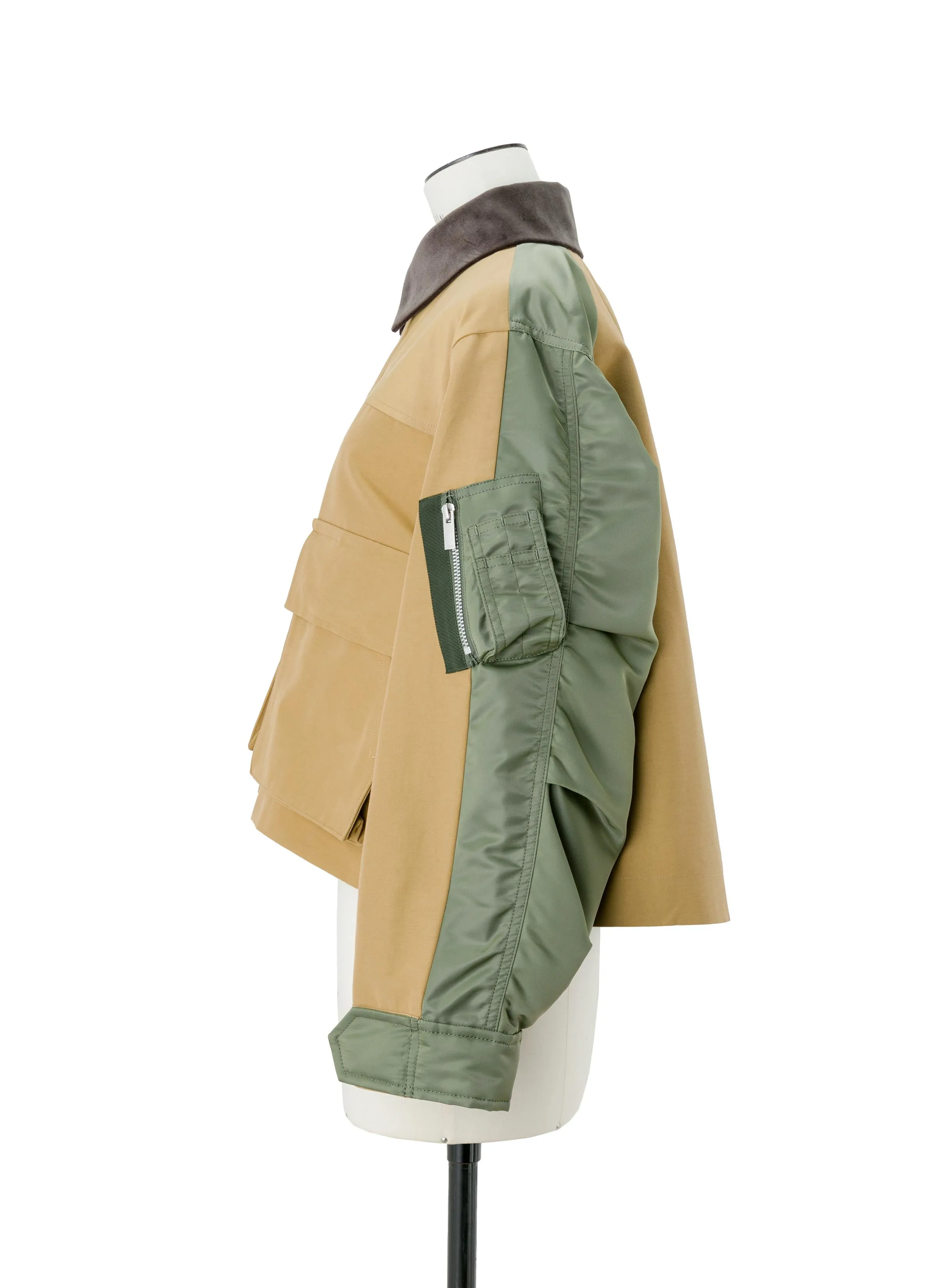 Grosgrain x Nylon Twill Blouson sold by Sacai product image thumbnail 3