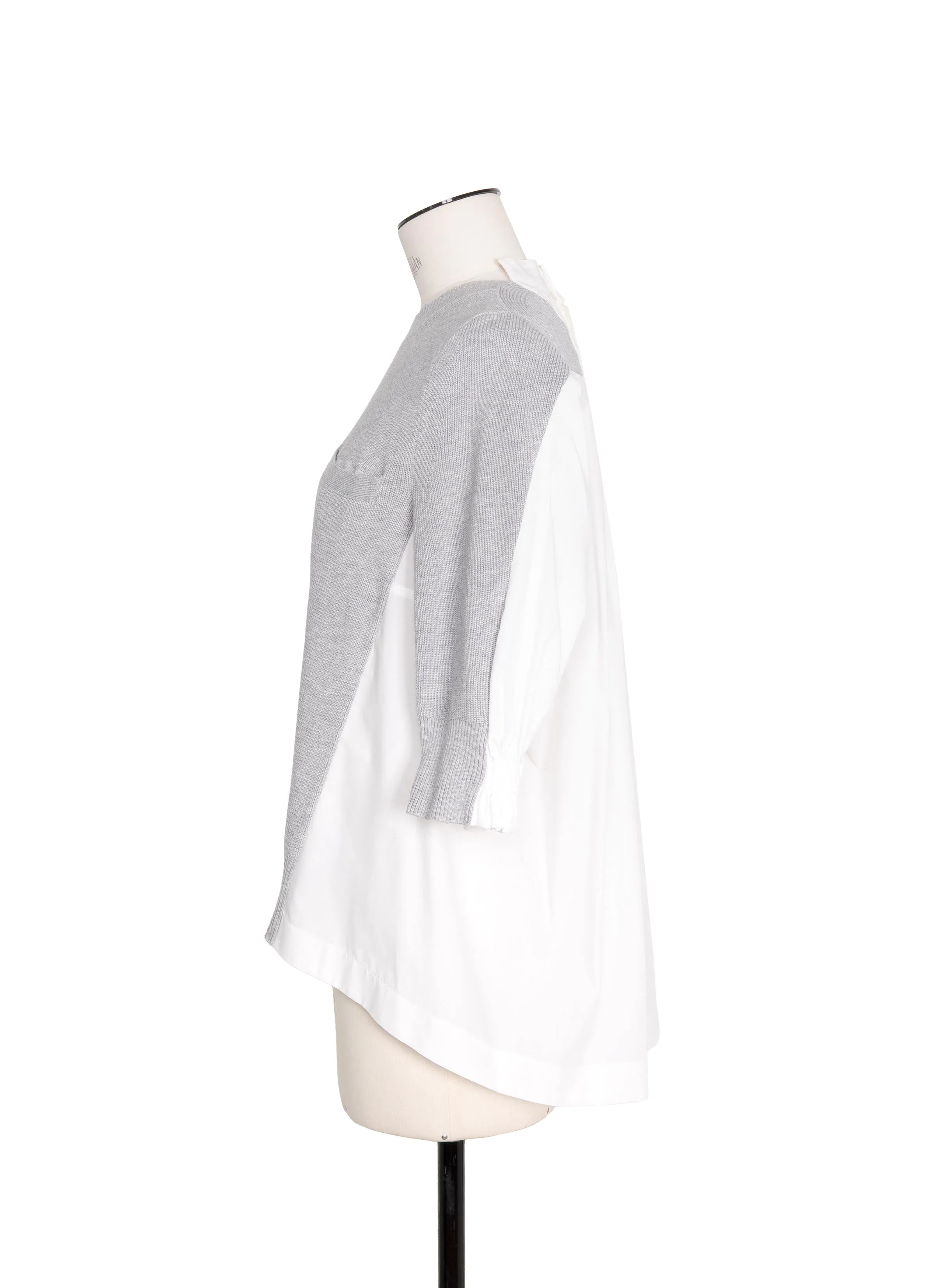 Cotton Knit x Cotton Poplin Pullover sold by Sacai product image thumbnail 2