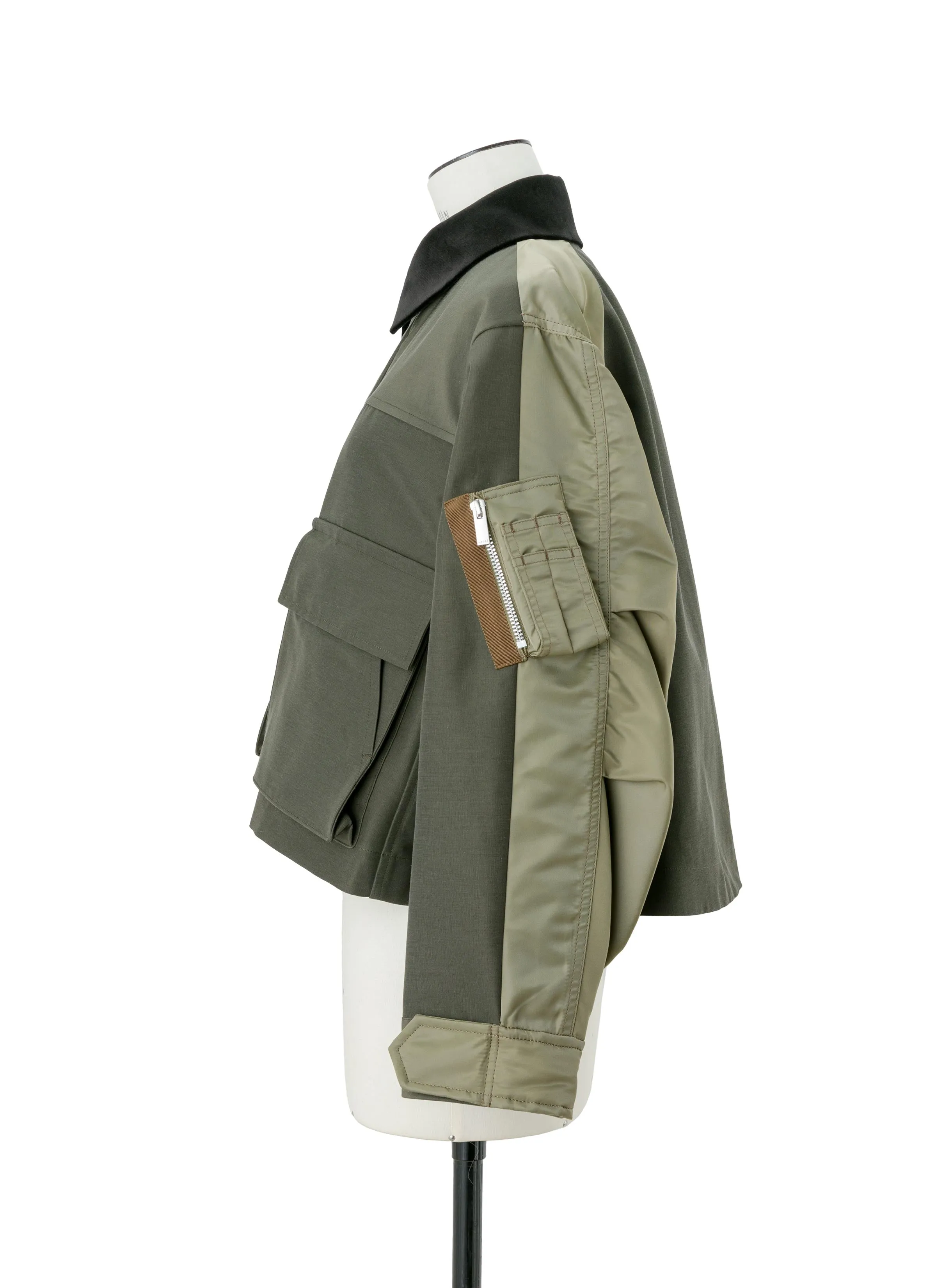Grosgrain x Nylon Twill Blouson sold by Sacai product image thumbnail 3