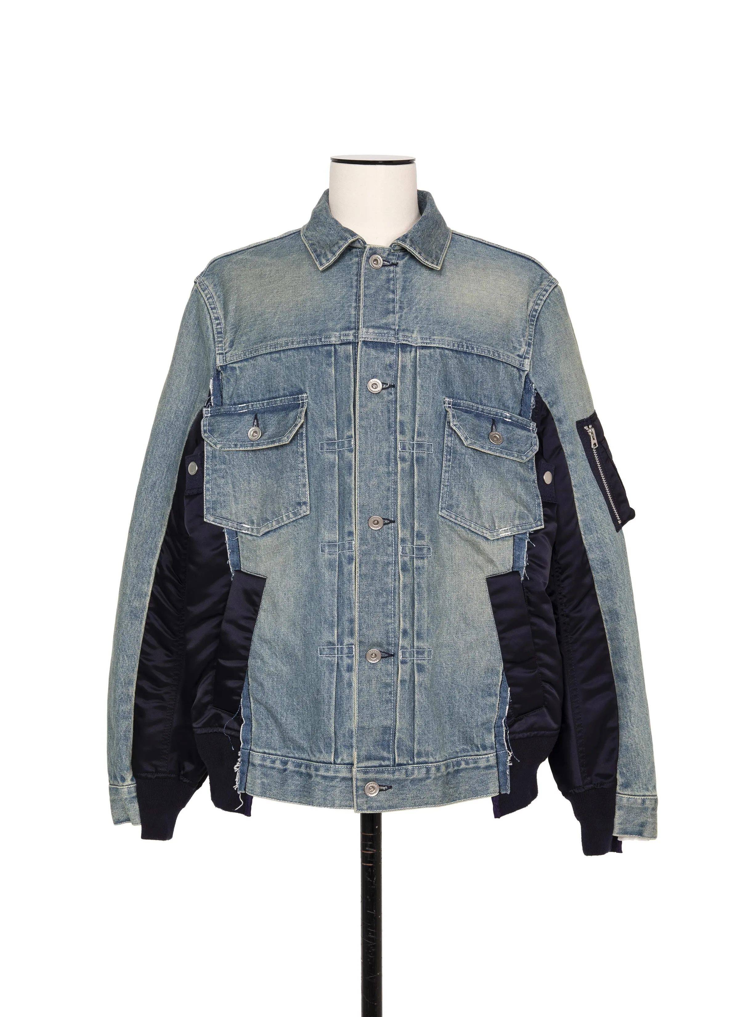 Denim x Nylon Twill Jacket sold by Sacai product image thumbnail 2