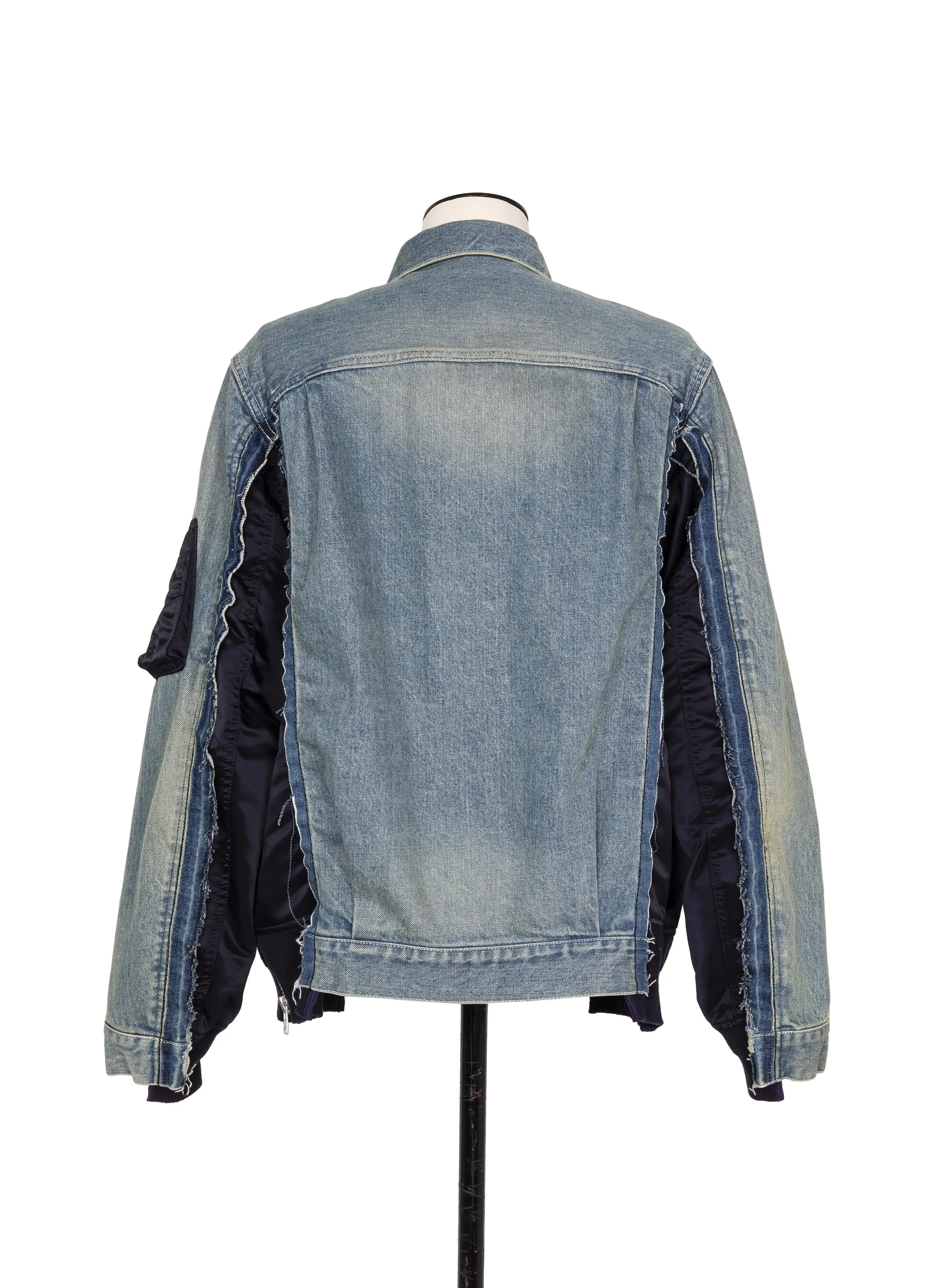 Denim x Nylon Twill Jacket sold by Sacai product image thumbnail 4