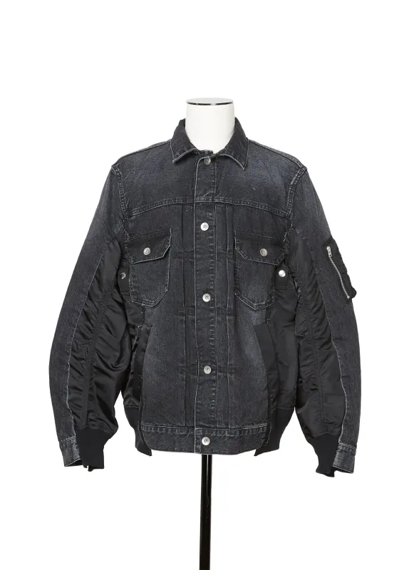 Denim x Nylon Twill Jacket sold by Sacai