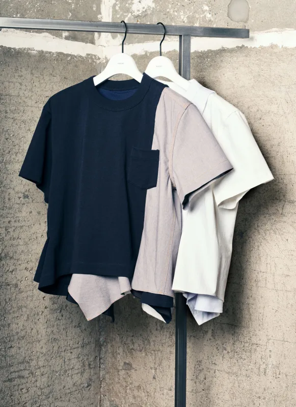 Dungaree x Cotton Jersey T-Shirt sold by Sacai