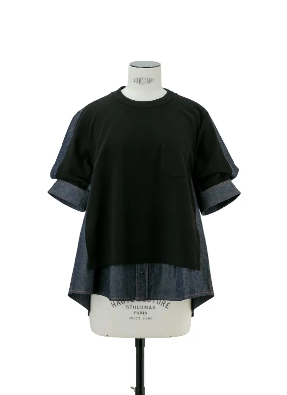 Dungaree x Cotton Jersey T-Shirt sold by Sacai