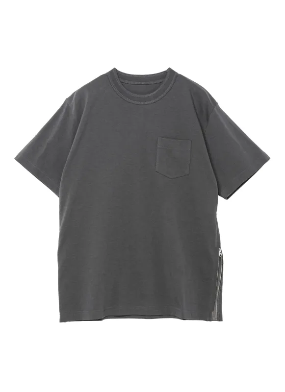 Side Zip Cotton T-Shirt sold by Sacai