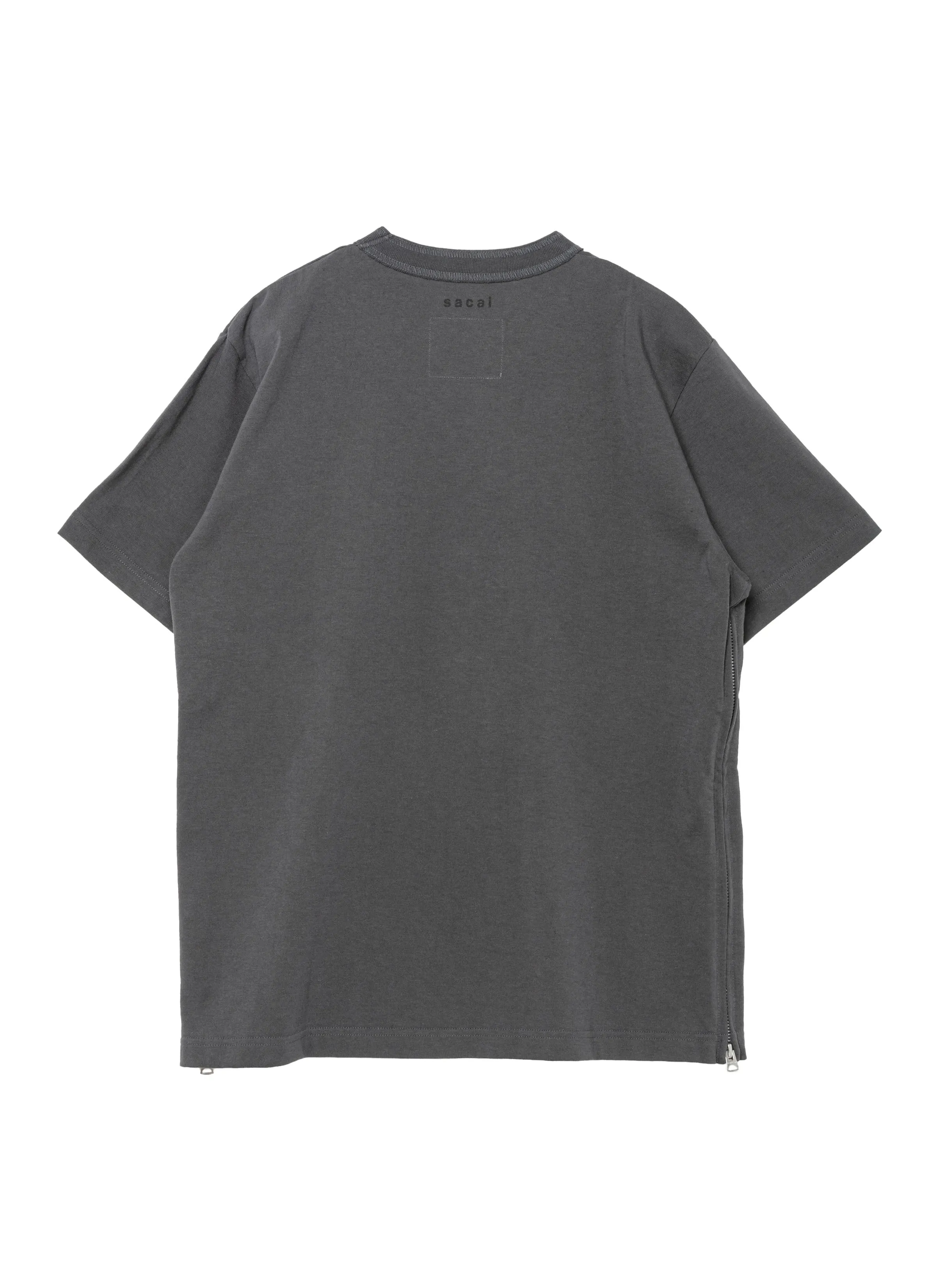 Side Zip Cotton T-Shirt sold by Sacai product image thumbnail 2