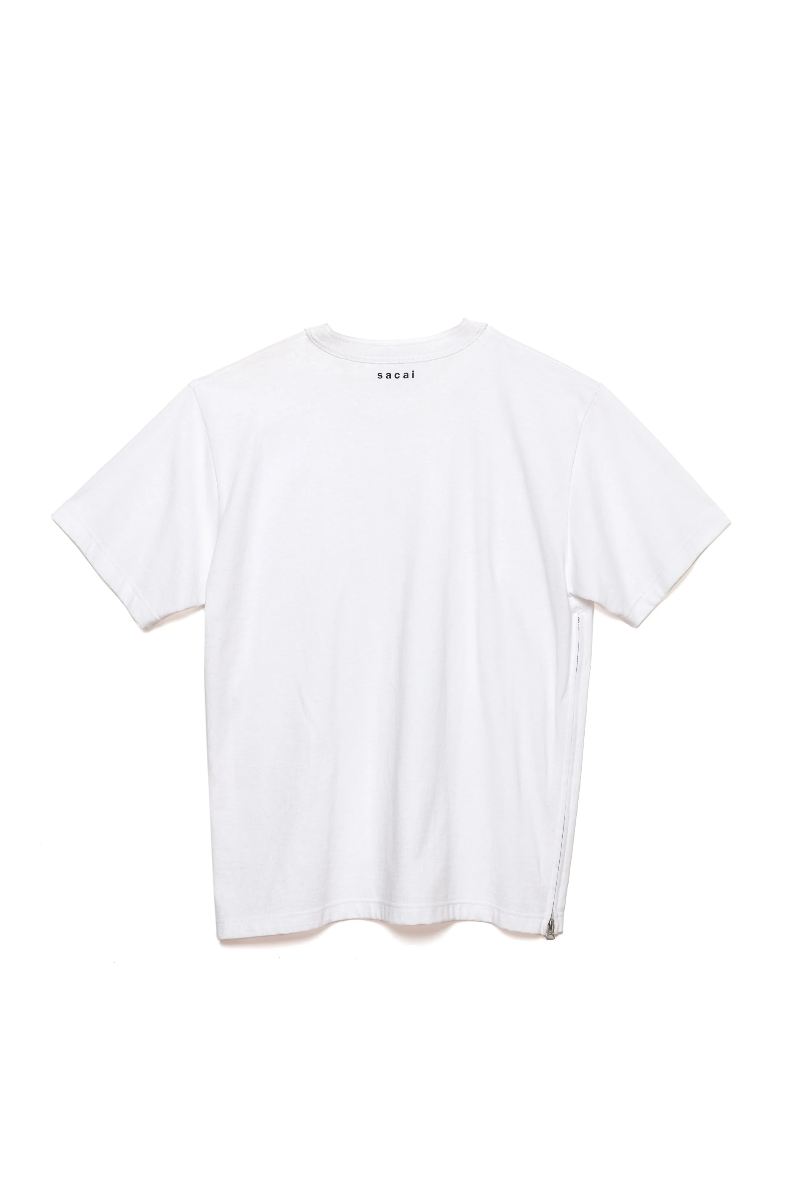 Side Zip Cotton T-Shirt sold by Sacai product image thumbnail 2